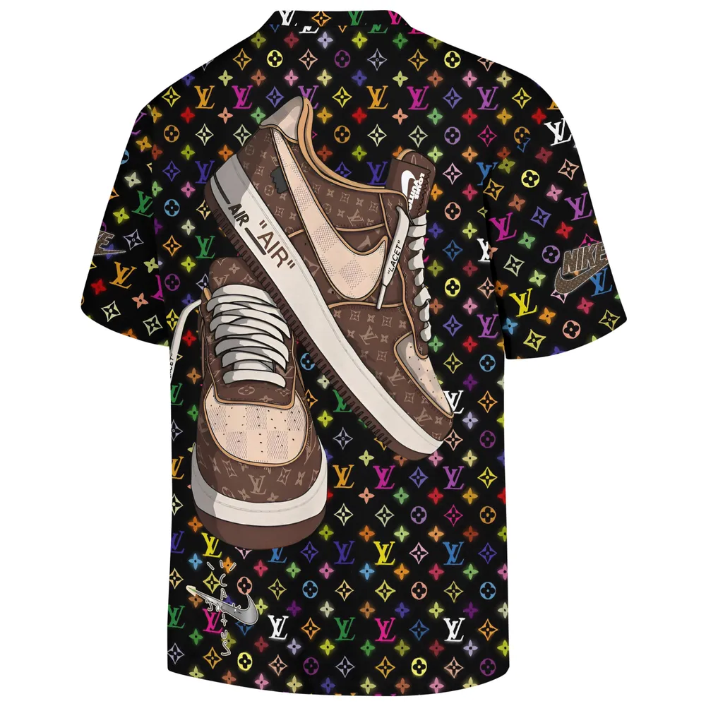 Travis Scott X Nike X Louis Vuitton X SUPREME T-shirt - 230524TD0023FU3 AOP Unisex Standard T-shirt 2 white s