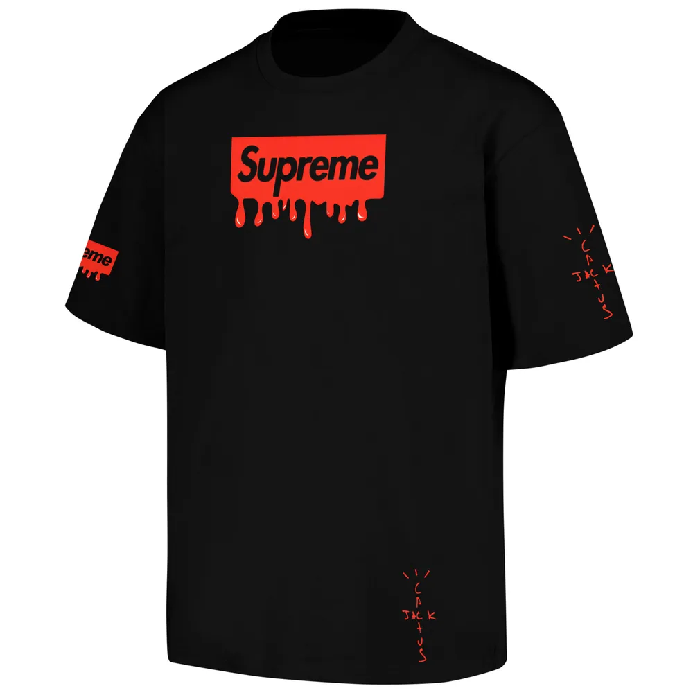 Travis Scott X Supreme Skull T-shirt - 230524TD0018BLA AOP Unisex Standard T-shirt 2 white s
