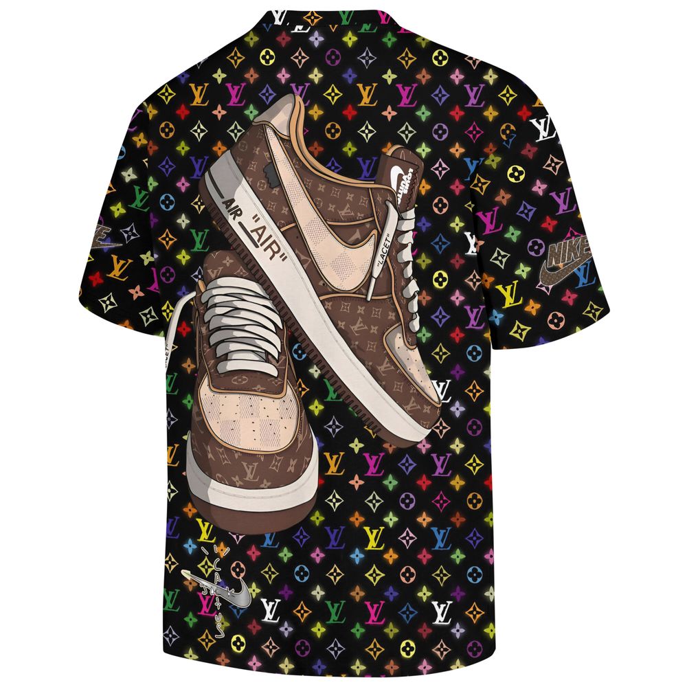 Travis Scott X Nike X Louis Vuitton X SUPREME T-shirt - 230524TD0023FU3 AOP Unisex Standard T-shirt 2 white s