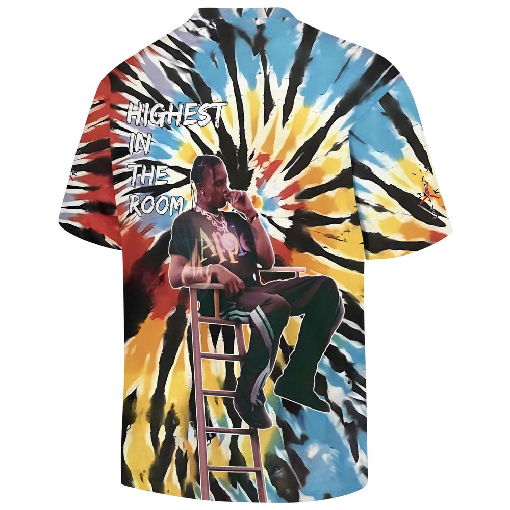 Travis Scott X Jumpman (highest in the room) T-shirt - 230524TD0027TD2 AOP Unisex Standard T-shirt 2 white s