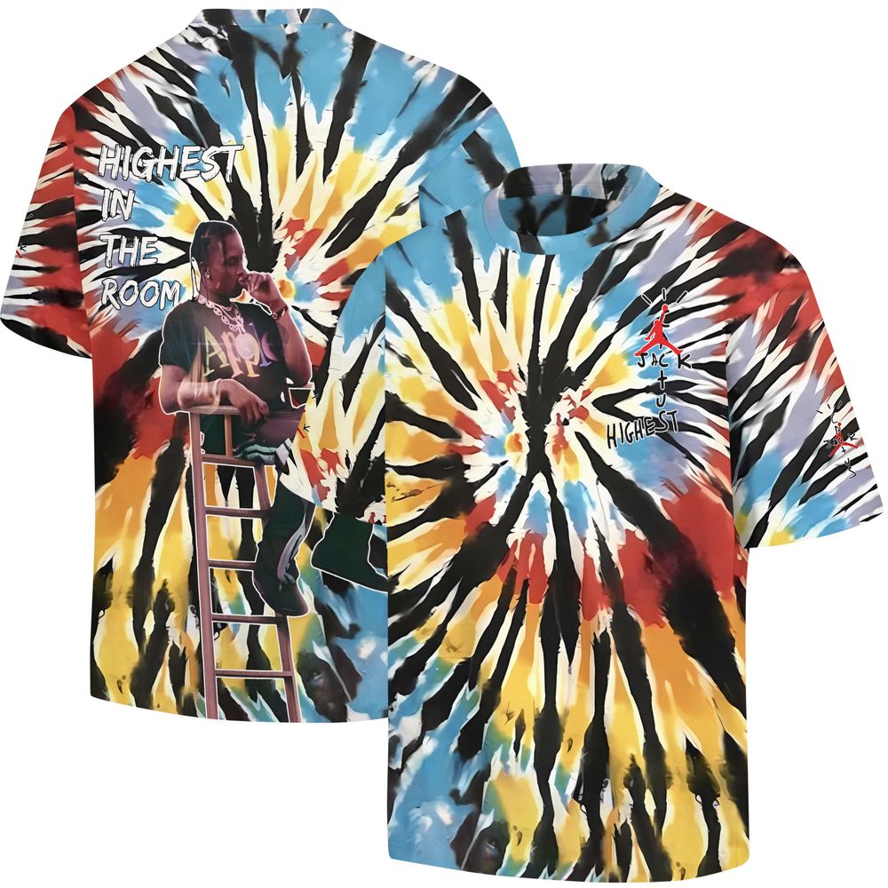 Travis Scott X Jumpman (highest in the room) T-shirt - 230524TD0027TD2 AOP Unisex Standard T-shirt 2 white s