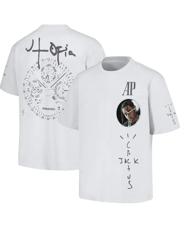 Travis Scott (Catus Jack Utopia) X Audemars Piguet Watch Face T-shirt - 210524TD0001WHI